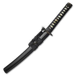 Kawashima-Tanto-Enoki-Black-099-Shaku-uhlikova-ocel-AISI-1095-realny-hamon-Choji