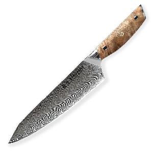 Nuz-Gyuto-Chef-Kiritsuke-215-mm-Dellinger-Longevity-Damascus-Edition