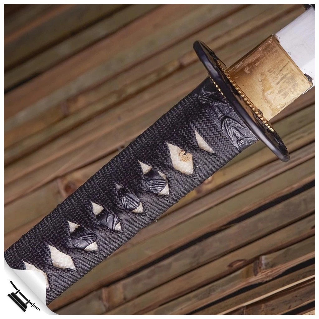 foto Kawashima �emesln� replika me�e katana Gohan, motiv bambusu, AISI 1045