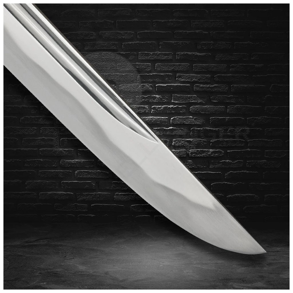 foto Japan Swords Tanto Shobu Shirasaya z oceli Tamahagane, hamon Notare