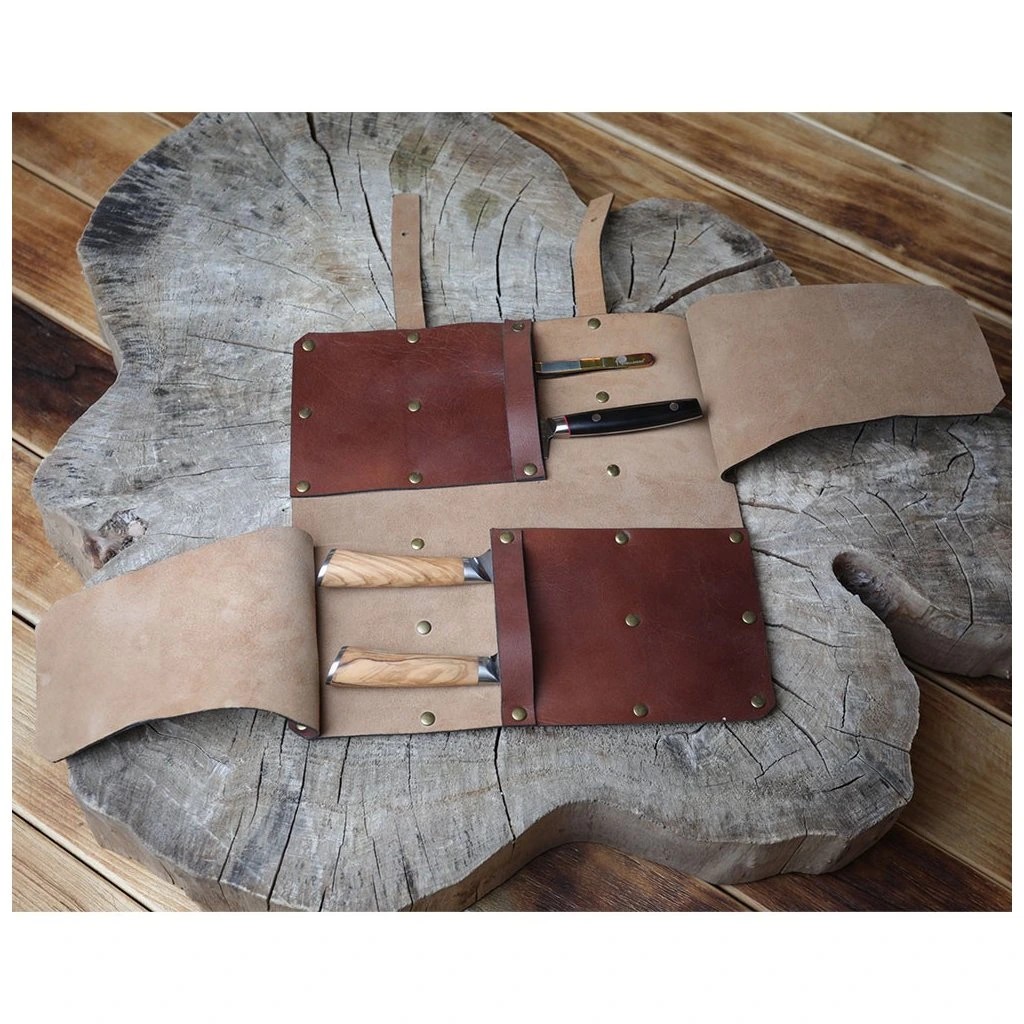 foto Praktick� ko�en� pouzdro na �ty�i no�e