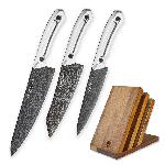 Sada 3 no�� Dellinger Brilliance + magnetick� stoj�nek + ZDARMA rukojeti G10