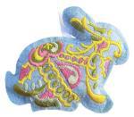 Vy��van� dekorace - bled�modr� zaj��ek