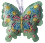 Vy��van� dekorace - sv�tle zelen� mot�l