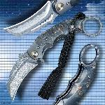 Dama�kov� zav�rac� n�� Dellinger Tueur VG-10 Maple, Karambit Style