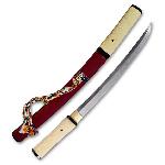 Japan Swords Replika tanto Jūken shira saya z oceli AISI 1075 - Hamon Choji