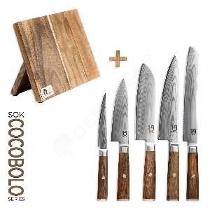 sada-5-kuchynskych-nozu-SOK-Cocobolo-White-Damascus-+-magneticky-stojanek